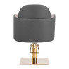 Gabbiano hairdressing chair Malaga gold grey