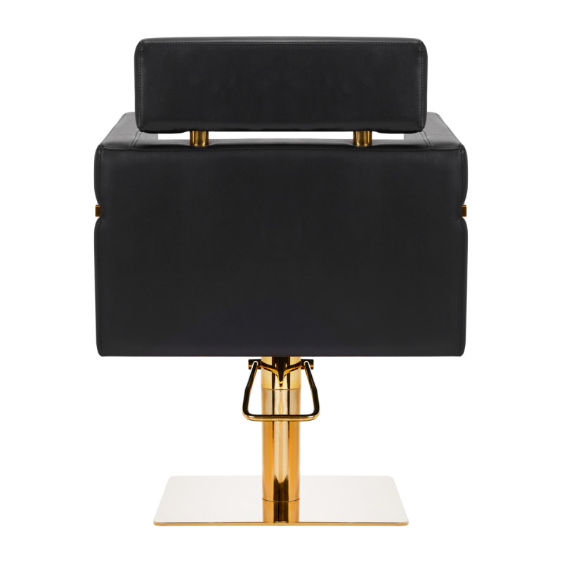 Gabbiano hairdressing chair Toledo gold black