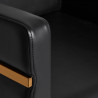 Gabbiano hairdressing chair Toledo gold black