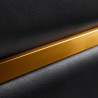 Gabbiano hairdressing chair Toledo gold black