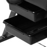 Sillon cosmetic chair with cuvettes black