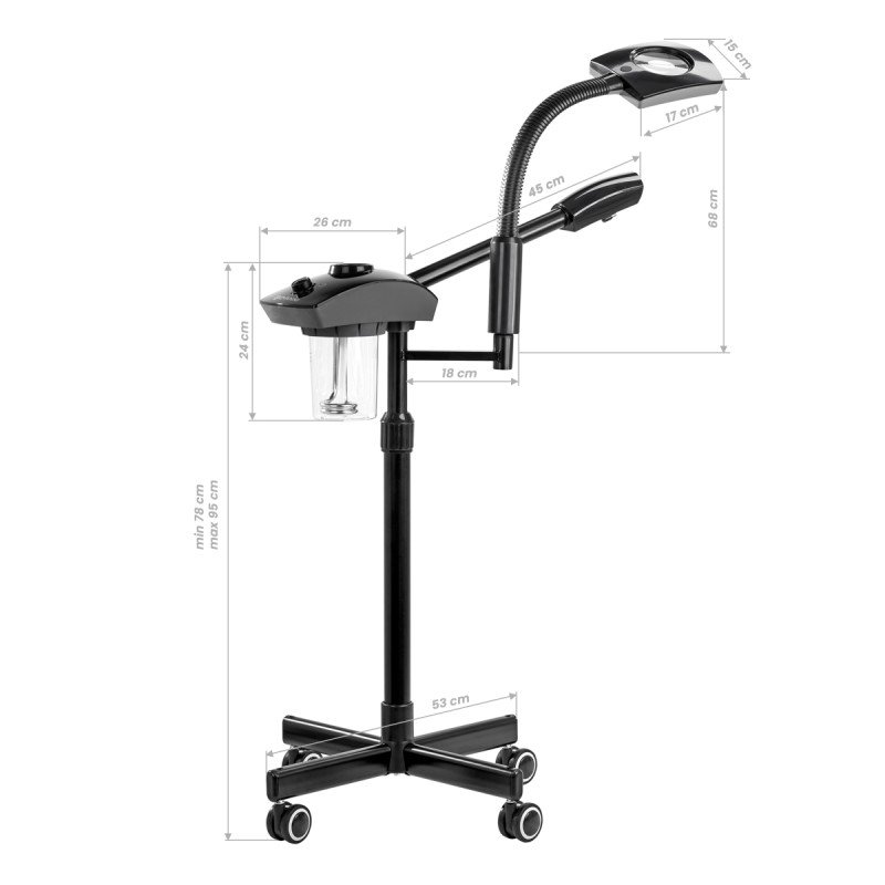 Giovanni vapozon with magnifier lamp D-21 black