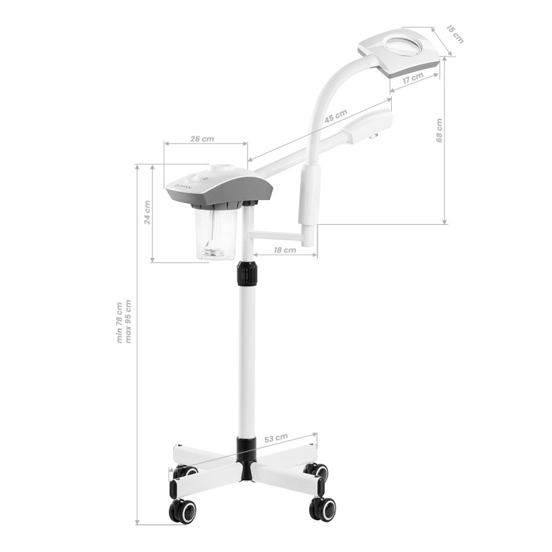 Giovanni vapozon with magnifier lamp D-21 white