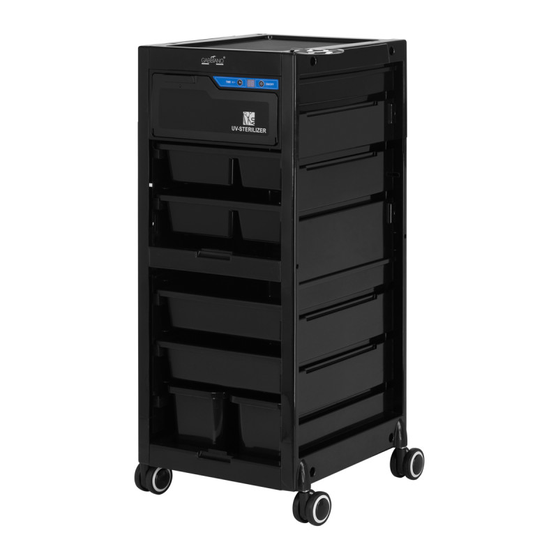 Gabbiano hairdresser's helper with UV sterilizer 68UV black