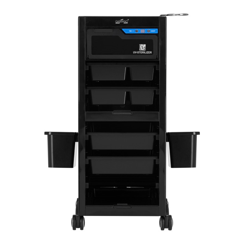 Gabbiano hairdresser's helper with UV sterilizer 68UV black