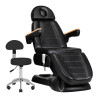 Electric cosmetic chair SILLON Lux 273b + stool 304 black
