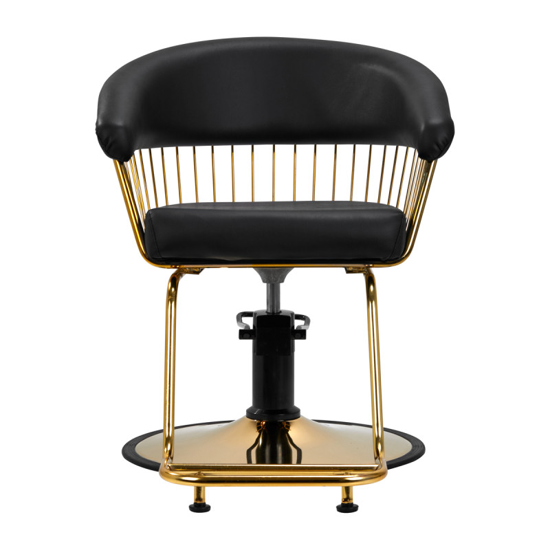 Gabbiano hairdressing chair Lille gold black