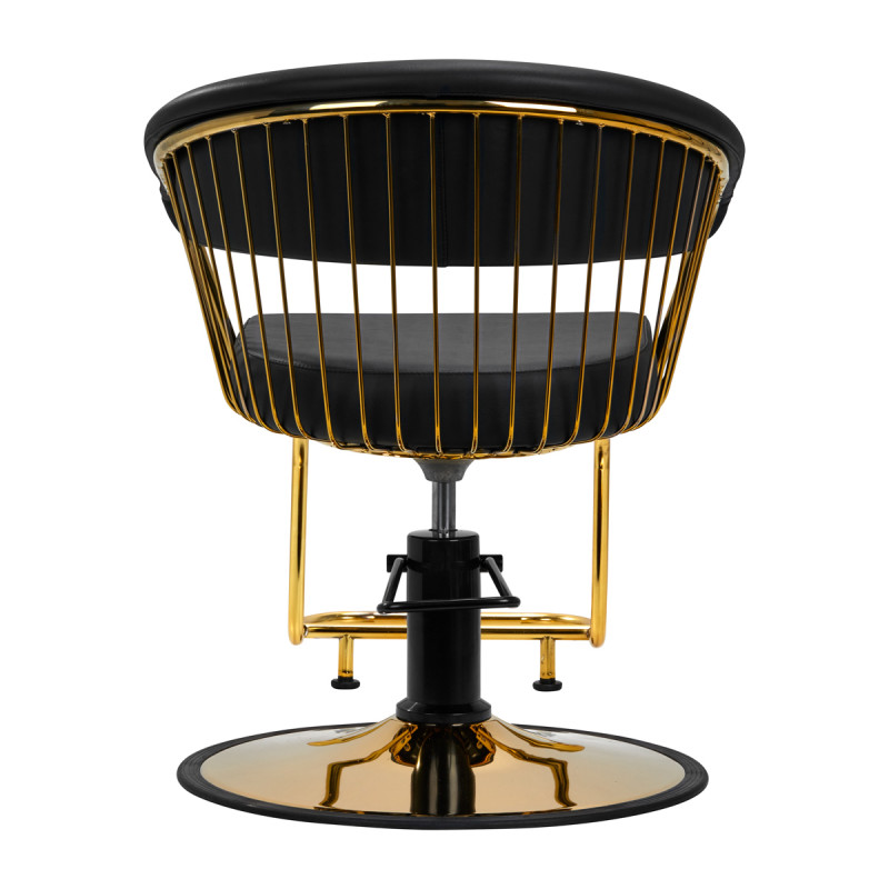 Gabbiano hairdressing chair Lille gold black