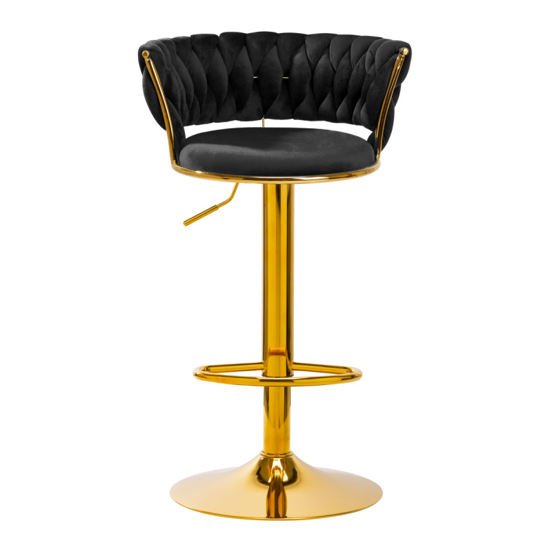 4Rico Bar Hocker QS-B313a black velvet