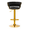 4Rico Bar Hocker QS-B313a black velvet