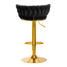 4Rico Bar Hocker QS-B313a black velvet