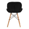 4Rico Cosmetic chair QS-186 black velvet