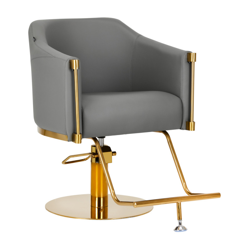 Hairdressing chair Burgos Gold Gray