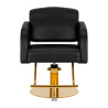 Hairdressing chair Gabbiano Turyn black gold
