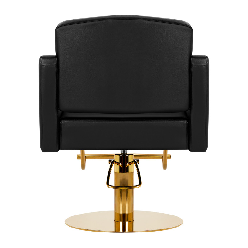 Hairdressing chair Gabbiano Turyn black gold