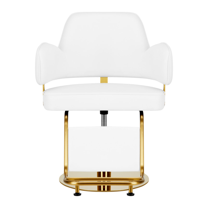 Hairdressing chair Gabbiano Linz NQ Gold White