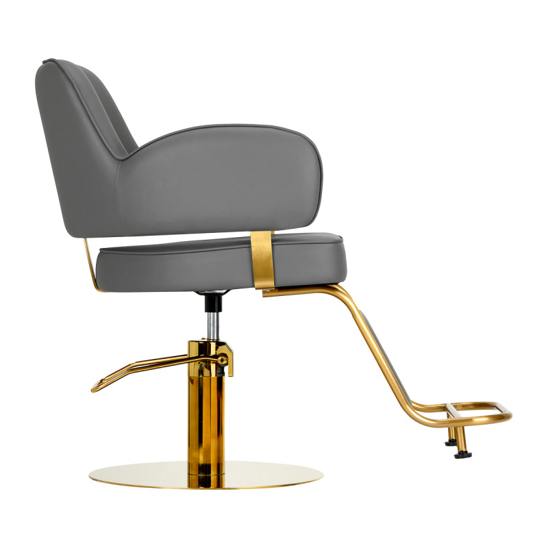 Hairdressing chair Gabbiano Linz NQ Gold Gray