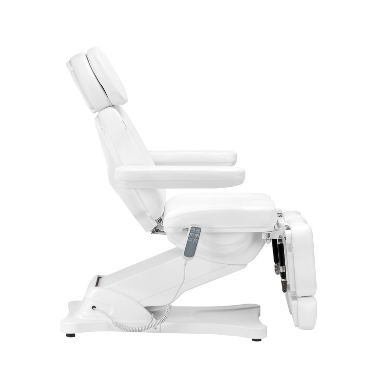 Electric cosmetic chair SILLON CLASSIC 3 motors with pedi cradle white