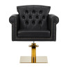 Gabbiano Berlin hairdressing chair, black and gold