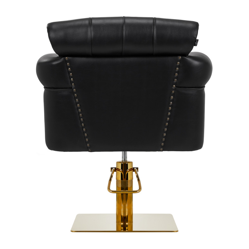 Gabbiano Berlin hairdressing chair, black and gold