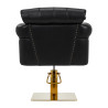 Gabbiano Berlin hairdressing chair, black and gold
