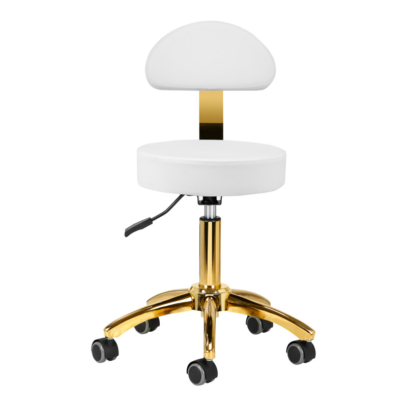 Cosmetic stool AM-304G white