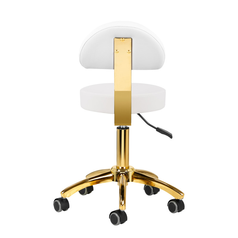 Cosmetic stool AM-304G white