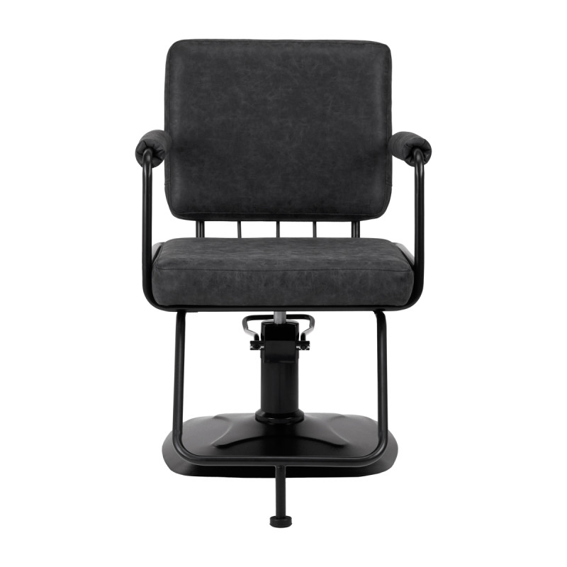 Gabbiano Katania Loft Old Leather hairdressing chair black