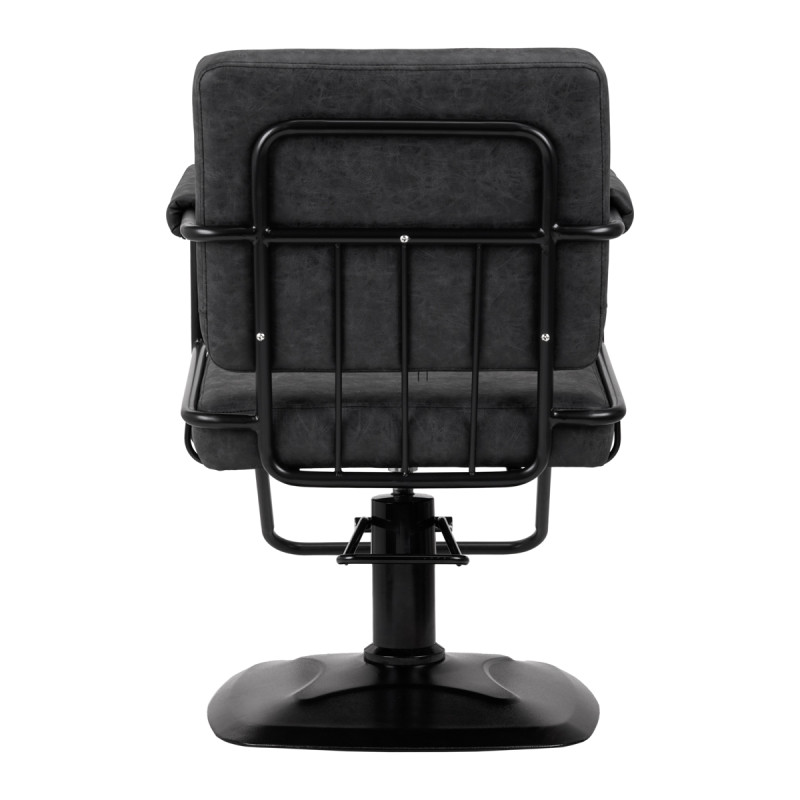 Gabbiano Katania Loft Old Leather hairdressing chair black