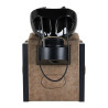 Hairdressing Wash Unit Modena Black Antique