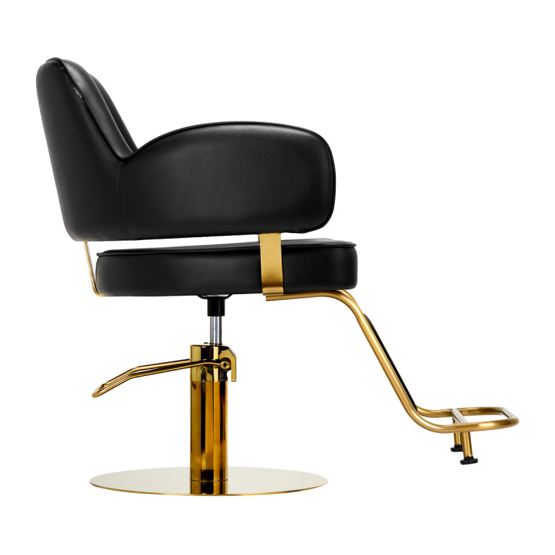 Hairdressing chair Gabbiano Linz NQ Gold Black