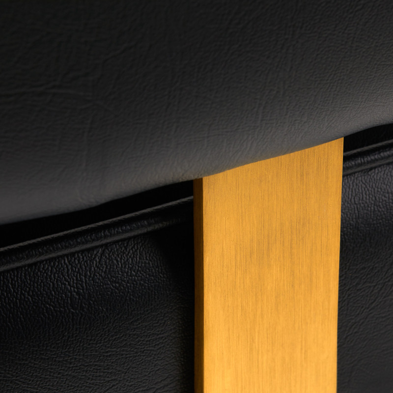 Hairdressing chair Gabbiano Linz NQ Gold Black