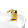 Gabbiano hairdressing wash unit Berlin gold white