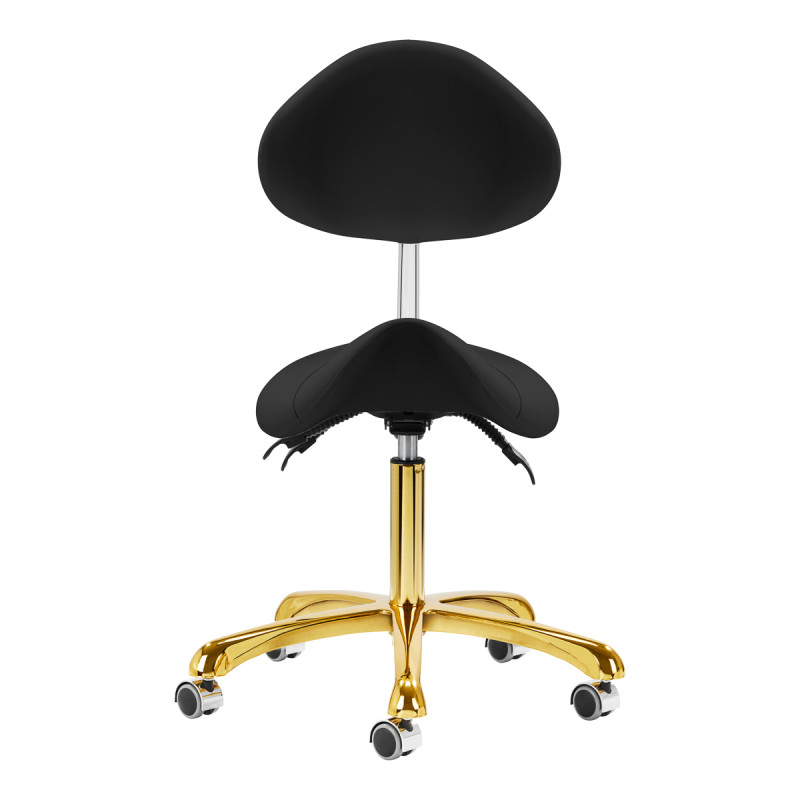 Giovanni cosmetic stool 1004 gold black