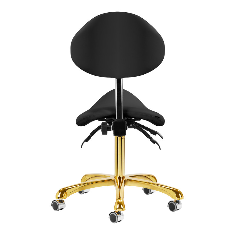 Giovanni cosmetic stool 1004 gold black