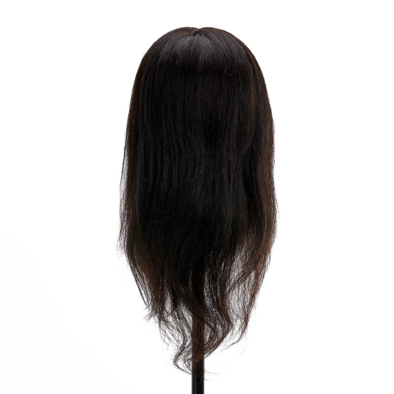 Gabbiano WZ1 hairdressing training head, natural hair, color 1, length 16"