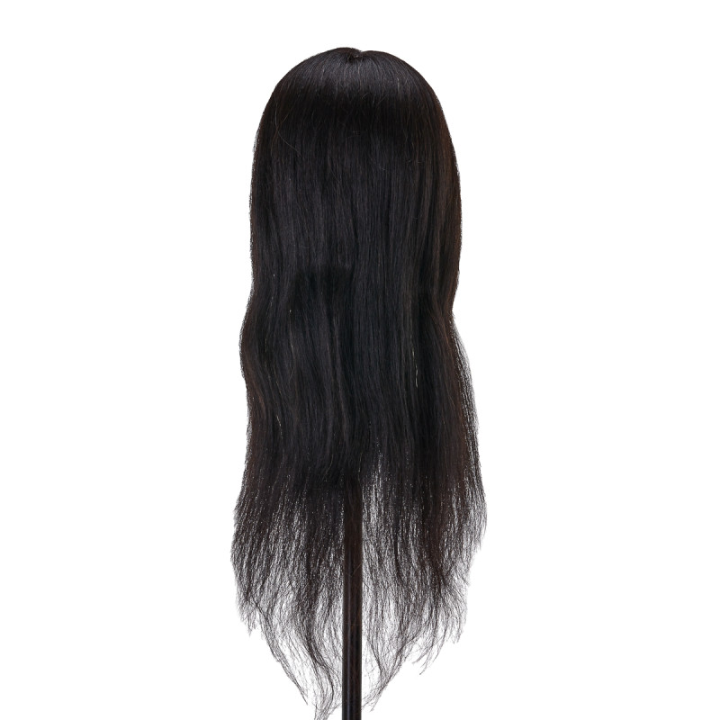 Gabbiano WZ1 hairdressing training head, natural hair, color 1, length 20"