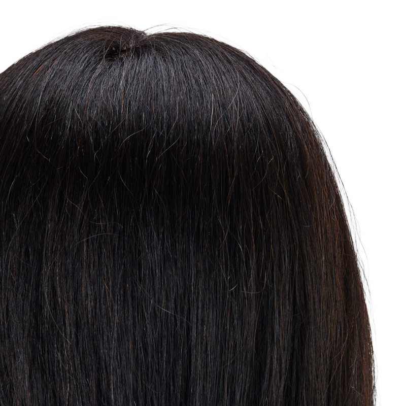 Gabbiano WZ1 hairdressing training head, natural hair, color 1, length 20"