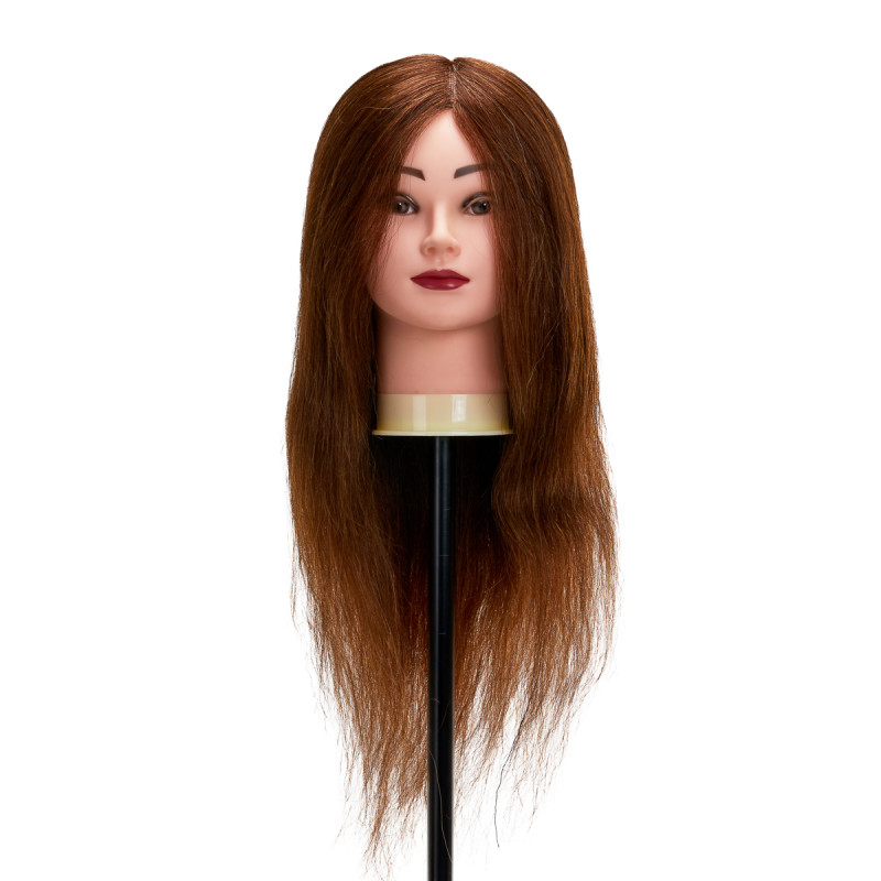 Gabbiano WZ1 hairdressing training head, natural hair, color 4, length 20"