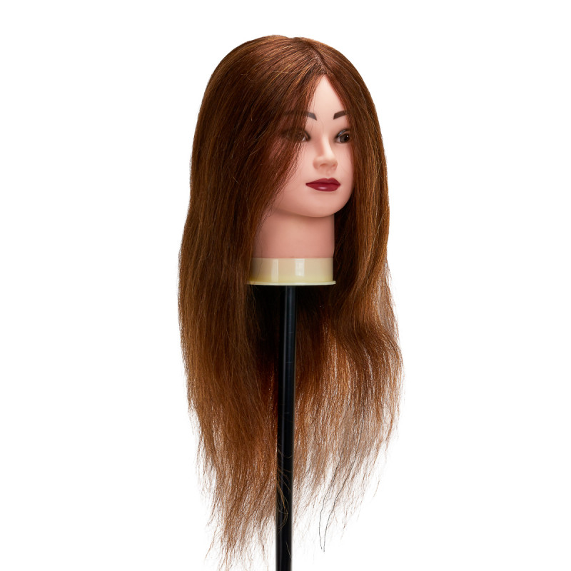 Gabbiano WZ1 hairdressing training head, natural hair, color 4, length 20"