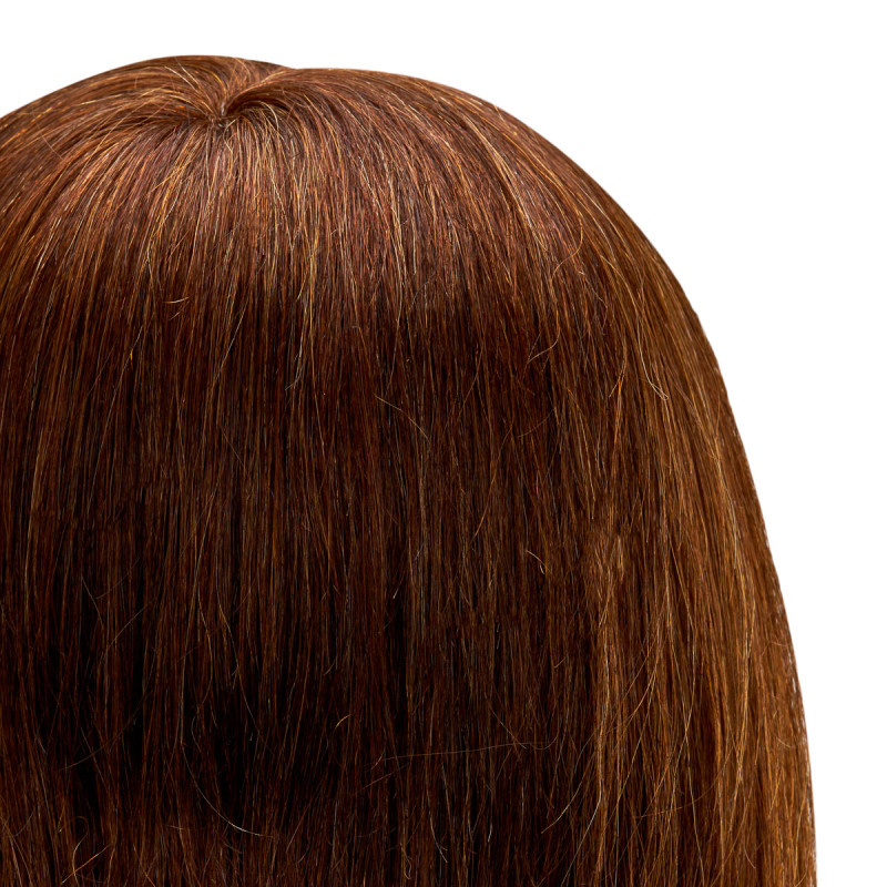 Gabbiano WZ1 hairdressing training head, natural hair, color 4, length 20"