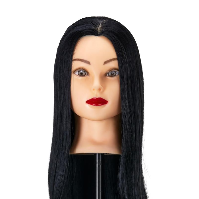 Gabbiano WZ2 hairdressing training head, synthetic hair, color 1, length 24"