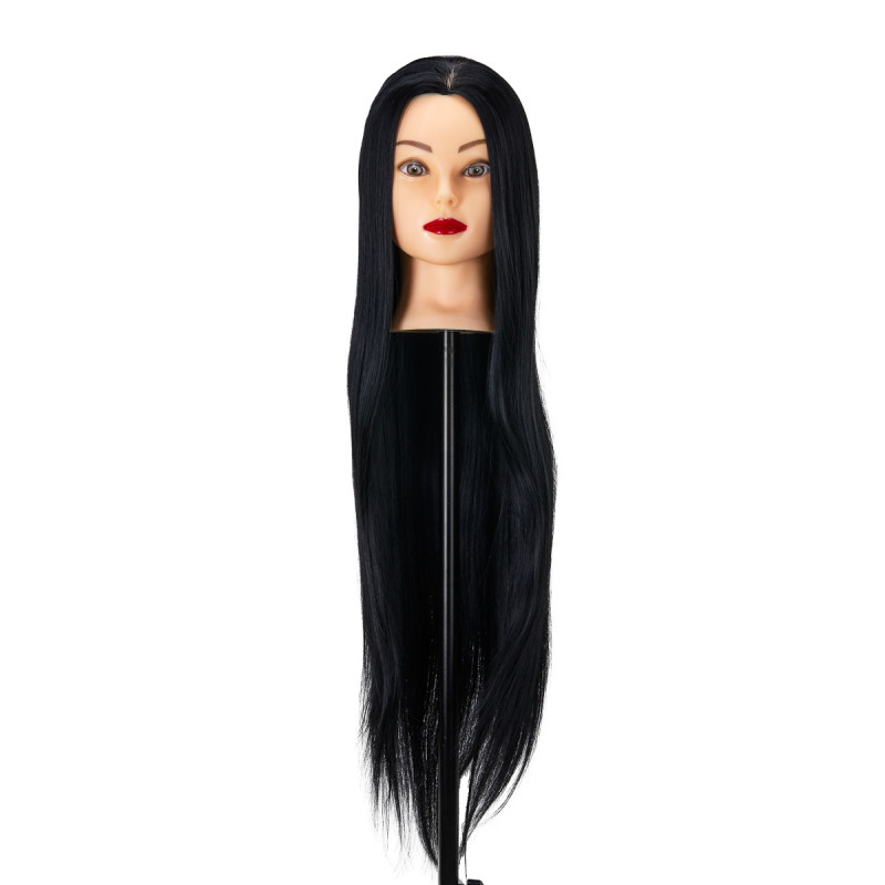 Gabbiano WZ2 hairdressing training head, synthetic hair, color 1, length 24"