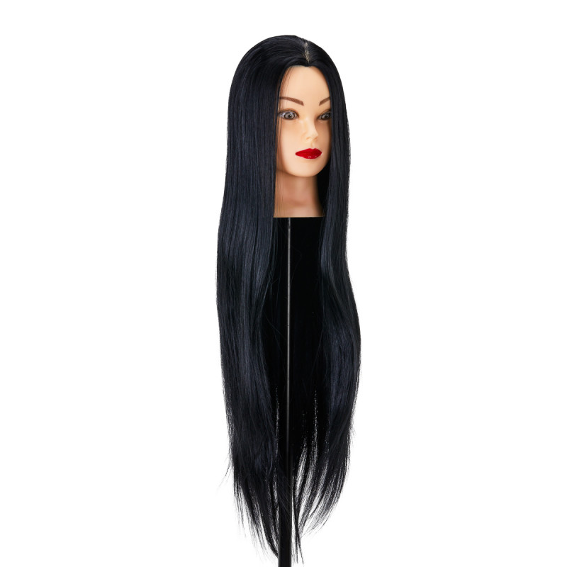Gabbiano WZ2 hairdressing training head, synthetic hair, color 1, length 24"