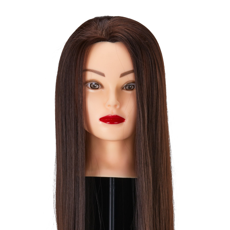 Gabbiano WZ2 hairdressing training head, synthetic hair, color 4, length 24"