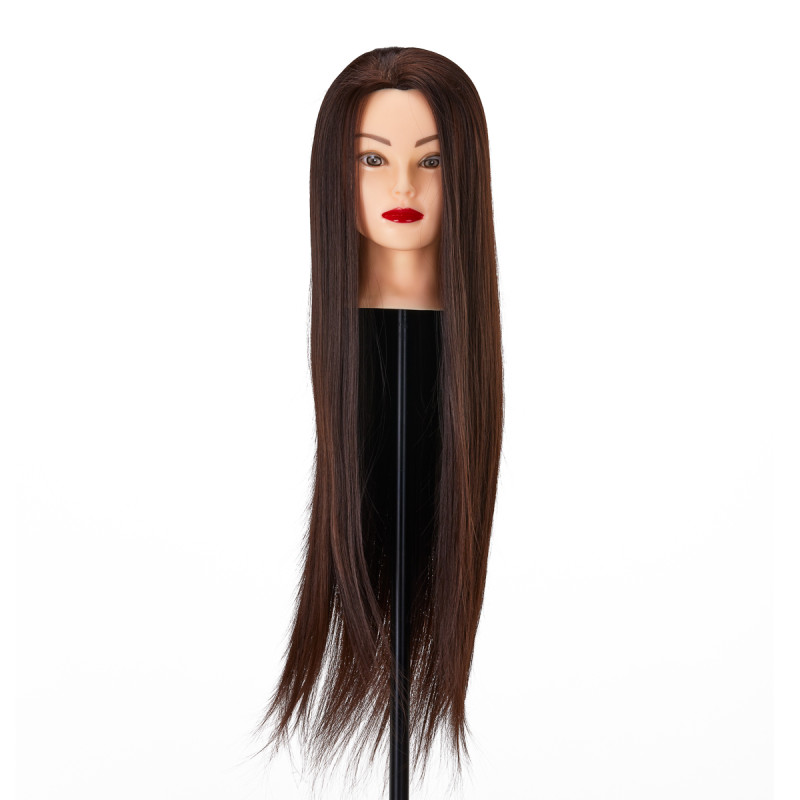 Gabbiano WZ2 hairdressing training head, synthetic hair, color 4, length 24"