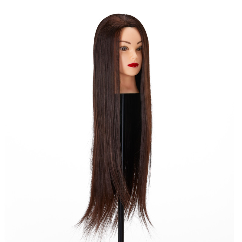 Gabbiano WZ2 hairdressing training head, synthetic hair, color 4, length 24"