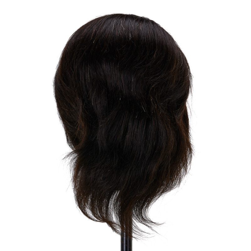 Gabbiano WZ3 hairdressing training head, natural hair, color 1, length 8"