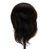 Gabbiano WZ3 hairdressing training head, natural hair, color 1, length 8"