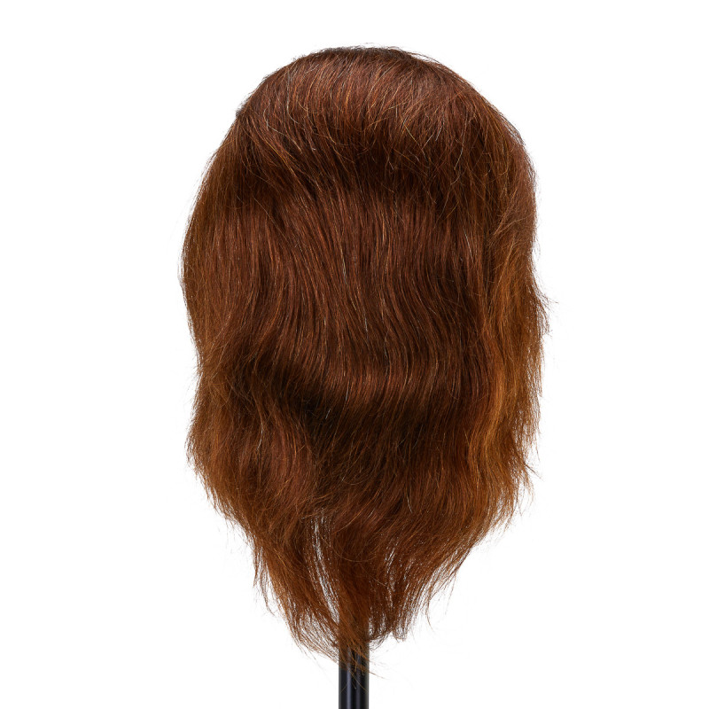 Gabbiano WZ3 hairdressing training head, natural hair, color 4, length 8"